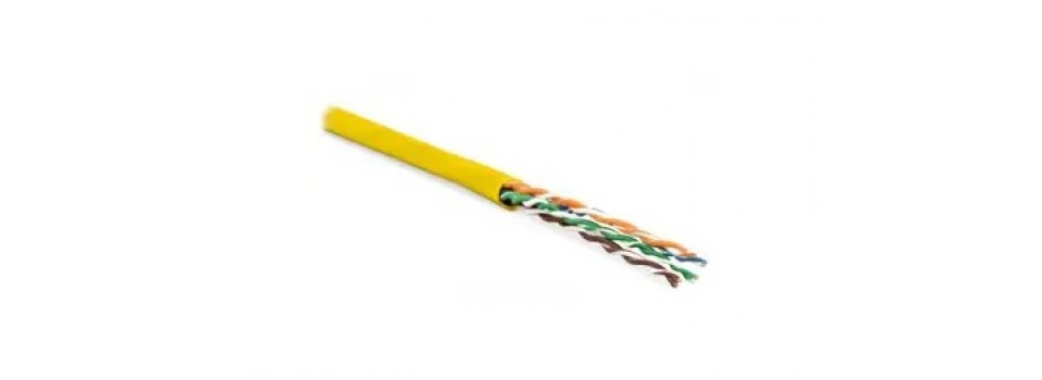 Высококачественный кабель Hyperline UUTP4-C6-P24-NCR-IN-LSZH-YL-100