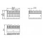 Hyperline 110C-M-4P 4-х парный 110 модуль, категория 5e Hyperline 110C-M-4P 4-х парный 110 модуль, категория 5e