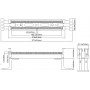 Hyperline 110C-WL-50P 50-ти парный 110 блок на подставке (без модулей) Hyperline 110C-WL-50P 50-ти парный 110 блок на подставке (без модулей)