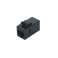 Hyperline CA2-KJ-C5E-BK Проходной адаптер (coupler), RJ-45(8P8C) формата Keystone Jack, категория 5e, черный