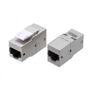 Hyperline CA2-KJ-C6-SH-BK Проходной адаптер (coupler), RJ-45(8P8C) формата Keystone Jack, категория 6, 4 пары, экранированный, черный