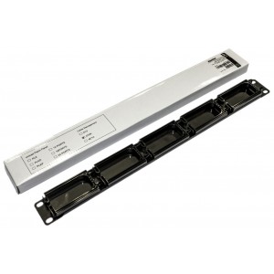 Hyperline CM-1U-5R-PL-COV Кабельный организатор с пластиковыми кольцами с крышкой, 19, 1U Hyperline CM-1U-5R-PL-COV Кабельный организатор с пластиковыми кольцами с крышкой, 19, 1U