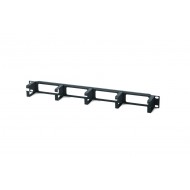 Hyperline CM-1U-ML Кабельный организатор с металлическими кольцами, 19, 1U