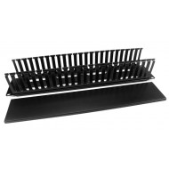 Hyperline CM-2U-PL-COV Кабельный организатор пластиковый с крышкой, 19, 2U