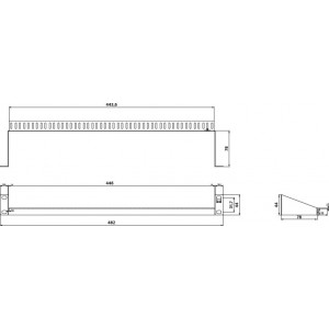 Hyperline CM-ML-REAR Кабельный организатор, 19, задний Hyperline CM-ML-REAR Кабельный организатор, 19, задний