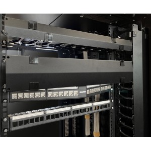 Hyperline CMF-OTR-32U-89x106-C-RAL9005 Вертикальный кабельный организатор 32U для шкафов TTR, TTB, стоек ORK2A, ORL1, ширина 89мм, высота пальцев 106мм с крышками и кронштейнами, черный Hyperline CMF-OTR-32U-89x106-C-RAL9005 Вертикальный кабельный организатор 32U для шкафов TTR, TTB, стоек ORK2A, ORL1, ширина 89мм, высота пальцев 106мм с крышками и кронштейнами, черный