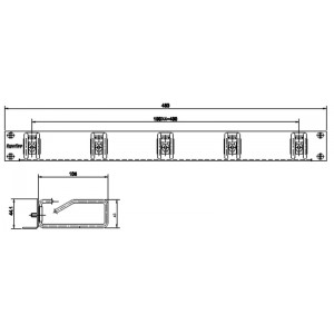 Hyperline CMW-1U-02-BK Кабельный организатор с металлическими кольцами 105x43 мм, 19, 1U, черный Hyperline CMW-1U-02-BK Кабельный организатор с металлическими кольцами 105x43 мм, 19, 1U, черный