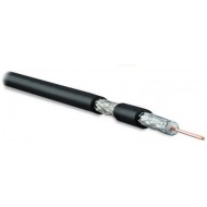 Hyperline COAX-RG6-OUTDOOR-500 (500 м) Кабель коаксиальный RG-6, 75 Ом (ТВ, SAT, CATV), жила - 18 AWG, для внешней прокладки (-40°С – +60°С), внешний диаметр 6.9мм, PE
