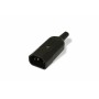 Hyperline CON-IEC320C14 Разъем IEC 60320 C14 220В 10A на кабель (плоские выступающие штыревые контакты в пластиковом обрамлении), прямой Hyperline CON-IEC320C14 Разъем IEC 60320 C14 220В 10A на кабель (плоские выступающие штыревые контакты в пластиковом обрамлении), прямой