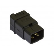 Hyperline CON-IEC320C20 Разъем IEC 60320 C20 220В 16A на кабель, контакты на винтах (плоские выступающие штыревые контакты в пластиковом обрамлении), прямой