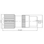 Hyperline CON-PAL-M-SCREW Разъем PAL, папа, под винт Hyperline CON-PAL-M-SCREW Разъем PAL, папа, под винт