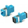 Hyperline FA-P11Z-SC/SC-N/BK-BL Оптический проходной адаптер SC-SC, SM, simplex, корпус пластиковый, синий, черные колпачки Hyperline FA-P11Z-SC/SC-N/BK-BL Оптический проходной адаптер SC-SC, SM, simplex, корпус пластиковый, синий, черные колпачки