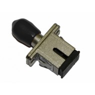 Hyperline FA-S11Z-SC/ST-N/BK-SL Оптический проходной адаптер SC-ST, SM/MM, simplex, корпус металл, черные колпачки