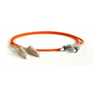 Hyperline FC-D2-50-LC/PR-ST/PR-H-1M-LSZH-OR Патч-корд волоконно-оптический (шнур) MM 50/125, LC-ST, 2.0 мм, duplex, LSZH, 1 м