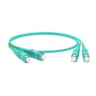 Hyperline FC-D2-503-SC/PR-SC/PR-H-3M-LSZH-AQ Патч-корд волоконно-оптический (шнур) MM 50/125(OM3), SC-SC, 2.0 мм, duplex, 10G/40G, LSZH, 3 м