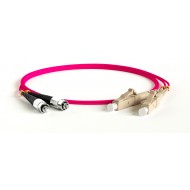 Hyperline FC-D2-504-FC/PR-LC/PR-H-50M-LSZH-MG Патч-корд волоконно-оптический (шнур) MM 50/125(OM4), FC-LC, duplex, LSZH, 50 м