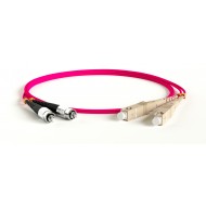 Hyperline FC-D2-504-FC/PR-SC/PR-H-15M-LSZH-MG Патч-корд волоконно-оптический (шнур) MM 50/125(OM4), FC-SC, 2.0 мм, duplex, LSZH, 15 м