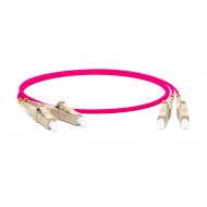 Hyperline FC-D2-504-LC/PR-LC/PR-H-2M-LSZH-MG Патч-корд волоконно-оптический (шнур) MM 50/125(OM4), LC-LC, duplex, 10G/40G, LSZH, 2 м