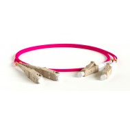 Hyperline FC-D2-504-LC/PR-SC/PR-H-1M-LSZH-MG Патч-корд волоконно-оптический (шнур) MM 50/125(OM4), LC-SC, duplex, 10G, LSZH, 1 м