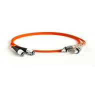 Hyperline FC-D2-62-FC/PR-ST/PR-H-0.5M-LSZH-OR Патч-корд волоконно-оптический (шнур) MM 62.5/125, FC-ST, 2.0 мм, duplex, LSZH, 0.5 м