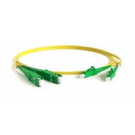 Hyperline FC-D2-9-LC/AR-SC/AR-H-1.5M-LSZH-YL Патч-корд волоконно-оптический (шнур) SM 9/125 (OS2), LC/APC-SC/APC, 2.0 мм, duplex, LSZH, 1.5 м