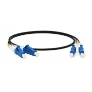 Hyperline FC-D2-9-LC/UR-LC/UR-H-2M-LSZH-BK Патч-корд волоконно-оптический (шнур) SM 9/125 (OS2), LC/UPC-LC/UPC, 2.0 мм, duplex, LSZH, 2 м, черный