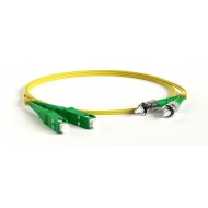 Hyperline FC-D2-9-SC/AR-ST/AR-H-10M-LSZH-YL Патч-корд волоконно-оптический (шнур) SM 9/125 (OS2), ST/APC-SC/APC, 2.0 мм, duplex, LSZH, 10 м