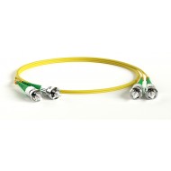 Hyperline FC-D2-9-ST/AR-ST/AR-H-1.5M-LSZH-YL Патч-корд волоконно-оптический (шнур) SM 9/125 (OS2), ST/APC-ST/APC, 2.0 мм, duplex, LSZH, 1.5 м