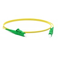 Hyperline FC-S2-9-LC/AR-LC/AR-H-1M-LSZH-YL Патч-корд волоконно-оптический (шнур) SM 9/125 (OS2), LC/APC-LC/APC, 2.0 мм, simplex, LSZH, 1 м