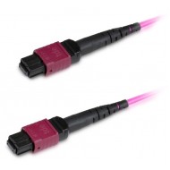 Hyperline FHD-MC3-504-MPOF12/PS-MPOF12/PS-A-5M-LSZH-MG Патч-корд волоконно-оптический MPO (мама)-MPO (мама), тип A, 12 волокон, 50/125 (OM4), 40/100G, LSZH, 5 м