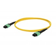 Hyperline FHD-MC3-9-MPOF12/AS-MPOF12/AS-A-7M-LSZH-YL Патч-корд волоконно-оптический МРО (мама)-МРО (мама), тип A, 12 волокон, 9/125 (OS2), LSZH, 7 м