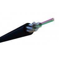 Hyperline FO-AWSH-OUT-50-16-PE-BK Кабель волоконно-оптический 50/125 (OM2) многомодовый, 16 волокон, жесткий, бронированный, волокна в канате из стальных проволок, гелезаполненный, внешний, PE, черный