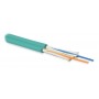 Hyperline FO-D2-IN-503-2-HFLTx-AQ Кабель волоконно-оптический 50/125 (OM3) многомодовый, 2 волокна, duplex, zip-cord, плотное буферное покрытие (tight buffer), 2.0 мм, для внутренней прокладки, HFLTx, –40°C – +70°C, аква Hyperline FO-D2-IN-503-2-HFLTx-AQ Кабель волоконно-оптический 50/125 (OM3) многомодовый, 2 волокна, duplex, zip-cord, плотное буферное покрытие (tight buffer), 2.0 мм, для внутренней прокладки, HFLTx, –40°C – +70°C, аква