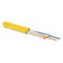 Hyperline FO-D3-IN-9S-2-HFLTx-YL Кабель волоконно-оптический 9/125 (SMF-28 Ultra) одномодовый, 2 волокна, duplex, zip-cord, плотное буферное покрытие (tight buffer) 3.0 мм, для внутренней прокладки, HFLTx, –40°C – +70°C, желтый Hyperline FO-D3-IN-9S-2-HFLTx-YL Кабель волоконно-оптический 9/125 (SMF-28 Ultra) одномодовый, 2 волокна, duplex, zip-cord, плотное буферное покрытие (tight buffer) 3.0 мм, для внутренней прокладки, HFLTx, –40°C – +70°C, желтый
