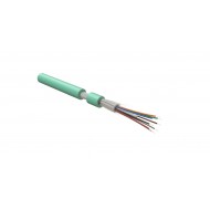 Hyperline FO-DT-IN-503-4-FRHFLTx-AQ Кабель волоконно-оптический 50/125 (OM3) многомодовый, 4 волокна, плотное буферное покрытие (tight buffer) внутренний, FRHFLTx, –60°C – +70°C, голубой (aqua)