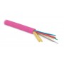 Hyperline FO-MB-IN-504-24-LSZH-MG Кабель волоконно-оптический 50/125 (OM4) многомодовый, 24 волокна, безгелевые микротрубки 1.06 мм (micro bundle), внутренний, LSZH, нг(А)-HF, -30°C – +70°C, маджента Hyperline FO-MB-IN-504-24-LSZH-MG Кабель волоконно-оптический 50/125 (OM4) многомодовый, 24 волокна, безгелевые микротрубки 1.06 мм (micro bundle), внутренний, LSZH, нг(А)-HF, -30°C – +70°C, маджента
