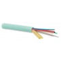 Hyperline FO-MC3-IN-504-12-LSZH-AQ Кабель волоконно-оптический 50/125 (OM4) многомодовый, для патч-кордов и кабельных сборок с коннекторами MPO/MTP, 12 волокон, для внутренней прокладки, LSZH, нг(А)-HF, 0°C - +70°C, 3.0 мм, аква Hyperline FO-MC3-IN-504-12-LSZH-AQ Кабель волоконно-оптический 50/125 (OM4) многомодовый, для патч-кордов и кабельных сборок с коннекторами MPO/MTP, 12 волокон, для внутренней прокладки, LSZH, нг(А)-HF, 0°C - +70°C, 3.0 мм, аква