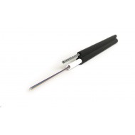 Hyperline FO-SST-OUT-50-16-PE-BK Кабель волоконно-оптический 50/125 (OM2) многомодовый, 16 волокон, одномодульный (single loose tube), со свободно уложенными волокнами, гелезаполненный, с металлическим тросом (2.2 мм), внешний, PE, -60°С - +70°С, черный