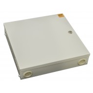 Hyperline FO-WBX-4xSLT-W140H42-32UN-GY Бокс оптический универсальный настенный, от 8 до 32 портов (SC, duplex LC, ST, FC), со сплайс пластиной, без пигтейлов и проходных адаптеров, серый