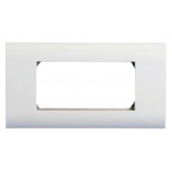 Hyperline FP-2M45-1-WH Лицевая панель 80х148 мм для 4-х модулей 45х22.5 мм (аналогов Mosaic), металлический каркас