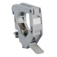 Hyperline FP-IE-DIN-KJ-1-GY Крепление для Keystone Jack на DIN-рейку в распределительные щиты для промышленных решений, без боковых крышек, ширина 18 мм