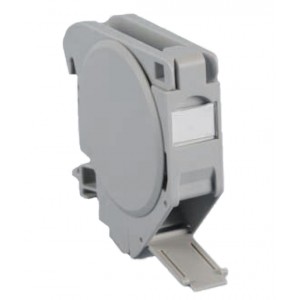 Hyperline FP-IE-DIN-KJ-1A-GY Крепление для Keystone Jack на DIN-рейку в распределительные щиты для промышленных решений, с 2-мя боковыми крышками, ширина 21 мм Hyperline FP-IE-DIN-KJ-1A-GY Крепление для Keystone Jack на DIN-рейку в распределительные щиты для промышленных решений, с 2-мя боковыми крышками, ширина 21 мм