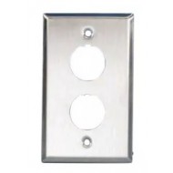 Hyperline FP-IE-U-2-SL Панель лицевая для 2-х промышленных модулей, IP67, нержавеющая сталь