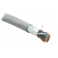 Hyperline FUTP100-C3-S24-IN-PVC-GY Кабель витая пара, экранированная F/UTP, категория 3, 100 пар (24 AWG), одножильный (solid), экран-фольга, PVC, -20°C - +50°C, серый