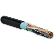 Hyperline FUTP25-C3-S24-OUT-PE-BK (FTP25-C3-SOLID-OUTDOOR) Кабель витая пара, экранированная F/UTP, категория 3, 25 пар (24 AWG), одножильный (solid), экран - фольга, внешний, UV PE, -40°C - +60°C, черный