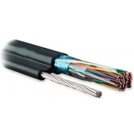 Hyperline FUTP25-C3-S24-SW-OUT-PE-BK Кабель витая пара, экранированная F/UTP, категория 3, 25 пар (24 AWG), одножильный (solid), экран - фольга, с металлическим тросом, внешний, UV PE, -40°C – +60°C, черный