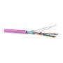 Hyperline FUTP4-C5E-P26-IN-LSZH-PK-100 (100 м) Кабель витая пара, экранированная F/UTP, категория 5e, 4 пары (26 AWG), многожильный (patch), экран - фольга, LSZH, нг(А)-HF, –20°C – +75°C, розовый Hyperline FUTP4-C5E-P26-IN-LSZH-PK-100 (100 м) Кабель витая пара, экранированная F/UTP, категория 5e, 4 пары (26 AWG), многожильный (patch), экран - фольга, LSZH, нг(А)-HF, –20°C – +75°C, розовый