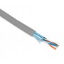 Hyperline FUTP4-C5E-P26-IN-PVC-GY-305 (305 м) Кабель витая пара, экранированная F/UTP, категории 5e, 4 пары (26 AWG), многожильный (patch), экран - фольга, PVC, –20°C – +75°C, серый Hyperline FUTP4-C5E-P26-IN-PVC-GY-305 (305 м) Кабель витая пара, экранированная F/UTP, категории 5e, 4 пары (26 AWG), многожильный (patch), экран - фольга, PVC, –20°C – +75°C, серый