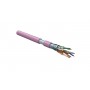 Hyperline FUTP4-C5E-S24-IN-LSZH-PK-305 (305 м) Кабель витая пара F/UTP, категория 5e, 4 пары (24 AWG), одножильный(solid), экран - фольга, LSZH, нг(А)-HF, –20°C – +75°C, розовый - гарантия:15 лет компонентная, 25 лет системная Hyperline FUTP4-C5E-S24-IN-LSZH-PK-305 (305 м) Кабель витая пара F/UTP, категория 5e, 4 пары (24 AWG), одножильный(solid), экран - фольга, LSZH, нг(А)-HF, –20°C – +75°C, розовый - гарантия:15 лет компонентная, 25 лет системная