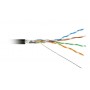 Hyperline FUTP4-C5E-S24-OUT-PE-BK-100 (100м) Кабель витая пара, экранир. F/UTP, кат. 5e, 4 пары (24AWG), одножильный (solid), экран - фольга, внешний, PE, -40°C–+60°C, черный-гарантия: 15 лет компонентная Hyperline FUTP4-C5E-S24-OUT-PE-BK-100 (100м) Кабель витая пара, экранир. F/UTP, кат. 5e, 4 пары (24AWG), одножильный (solid), экран - фольга, внешний, PE, -40°C–+60°C, черный-гарантия: 15 лет компонентная